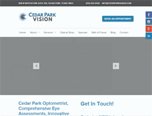 Tablet Screenshot of cedarparkvision.com